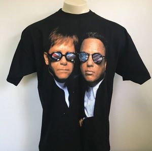 Elton John and Billy Joel face to face tour tee